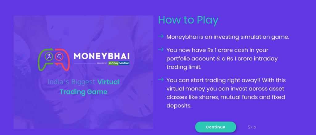 MoneyBhai Simulator Screen