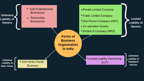 Forms of Business organisation in India